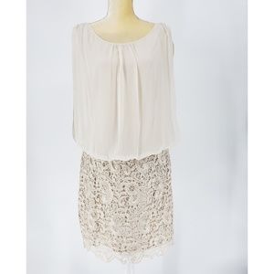 Aidan Mattox Blouson Lace Mini Dress - Stand Out at your next occasion!